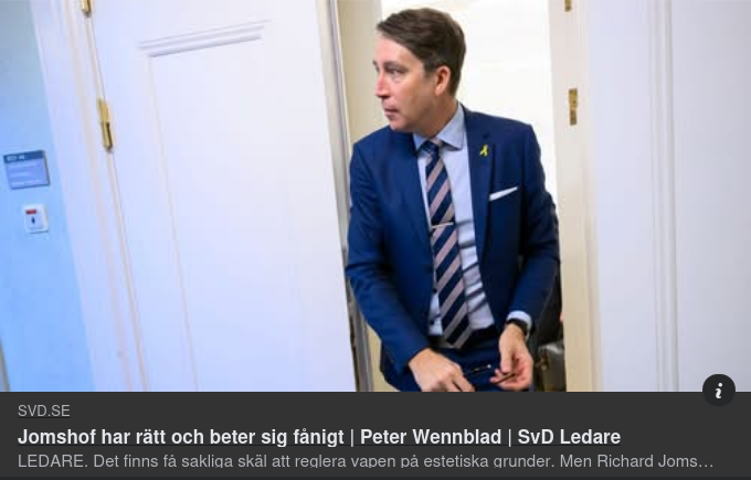 Rätt & Fånigt Av Jomshof I SvD