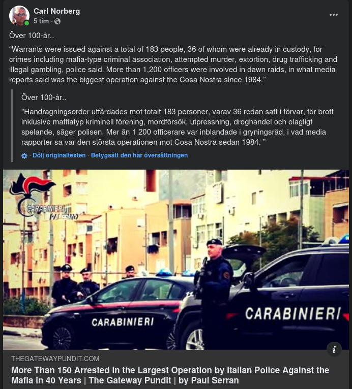 Polisräd Mot Italienska Maffian