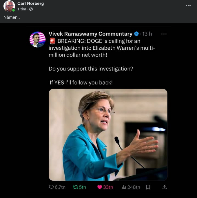 DOGE & Elizabeth Warren