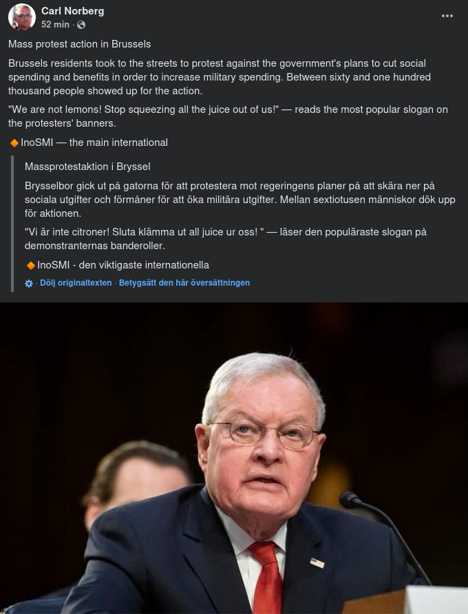 Gatuprotester I Bryssel