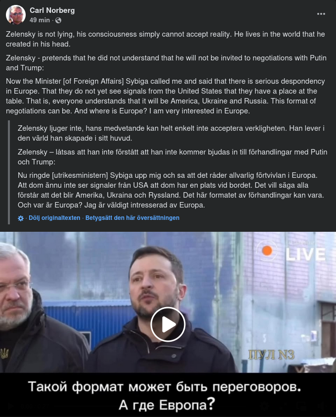 Oförstående Zelensky Utan Natolöften