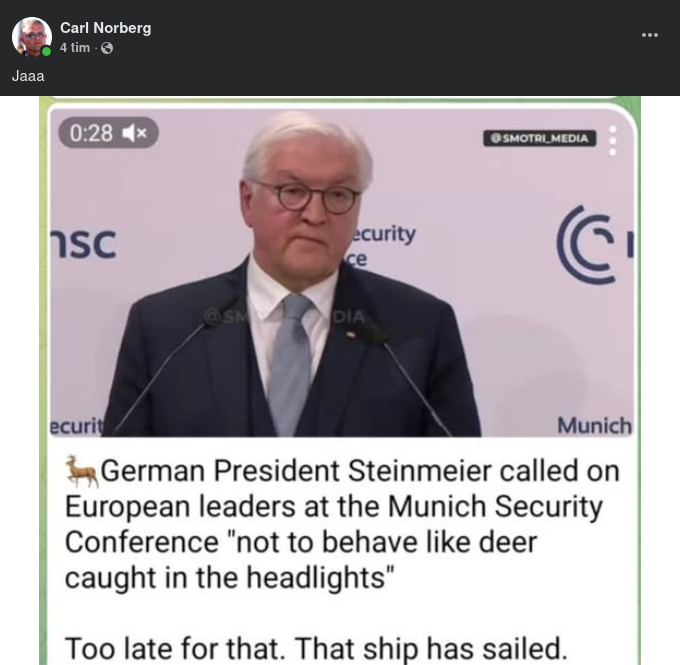 Sen Tysk Presidentuppmaning