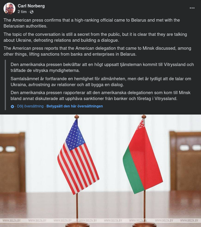 Amerikanskt Besök I Vitryssland