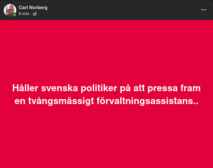 Svensk Politikerpress?..