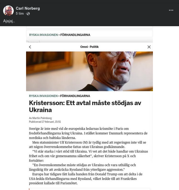 Svenskt Via Danmark På Makaronens Krismöte I Paris