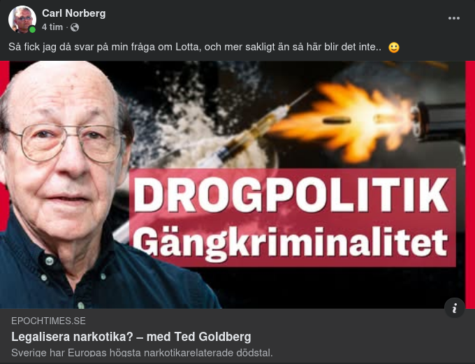 Svensk Drogpolitik I Epoch Times