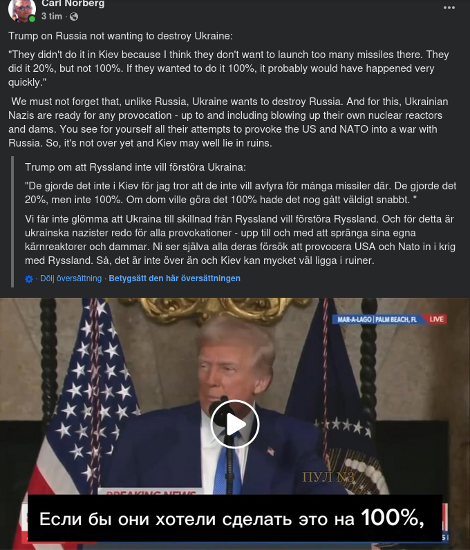 Rysk Relativt Ukrainsk Förstörelsevilja