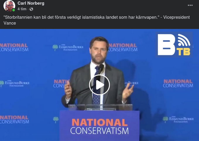 JD Vance Om UK