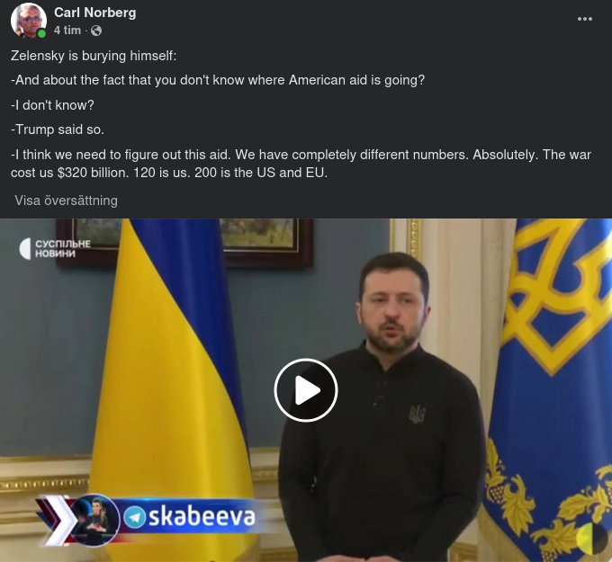 Zelensky &  Ekonomisiffror
