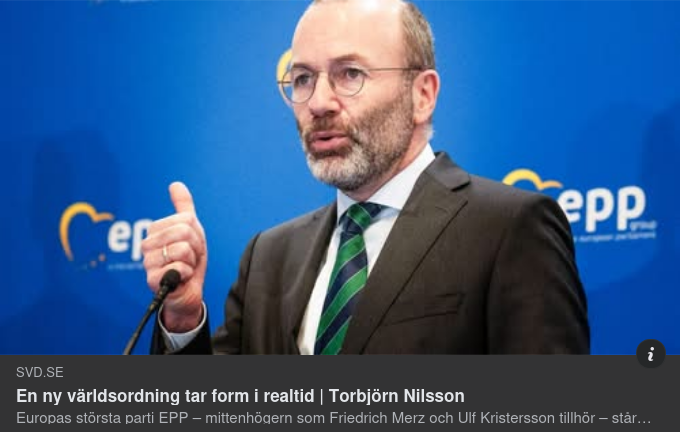 Ny Världsordningsformning I SvD