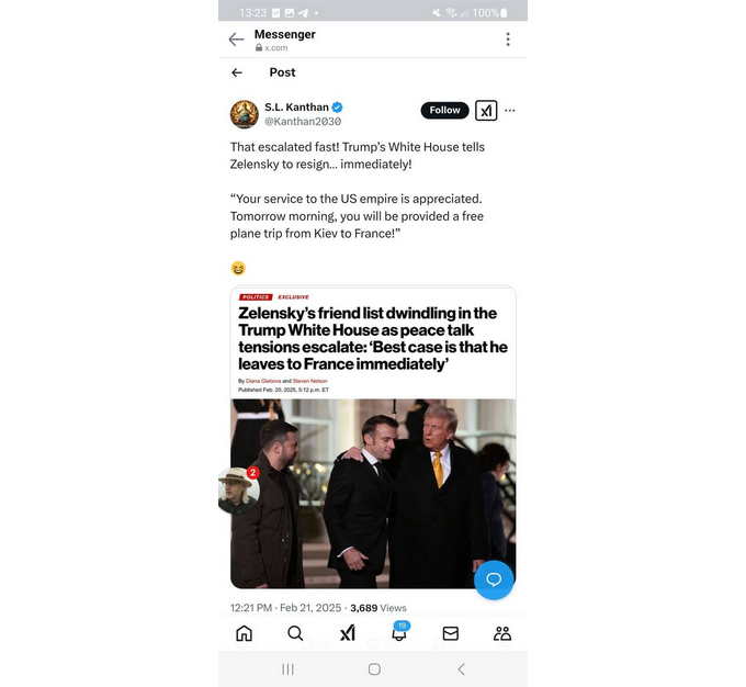 Vita Huset Tycker Zelensky Ska Lämna