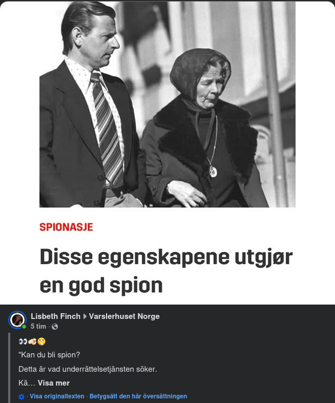 Eftersökta Spionegenskaper