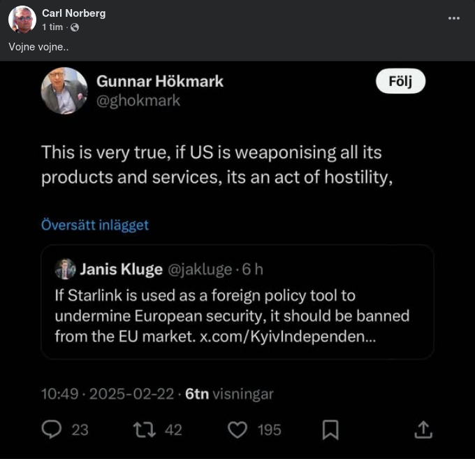 Fientlig Produkt & Servicehantering Med Hökmark