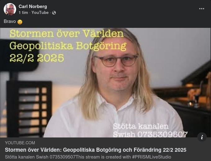 Geopolitisk Storm & Botgöring Med Stensö