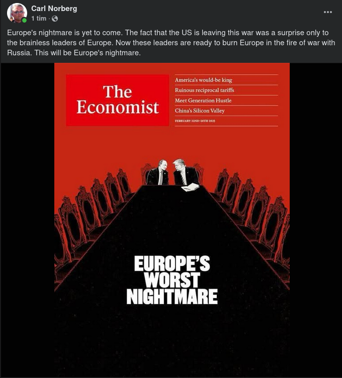 Inkommande Europeisk Mardröm