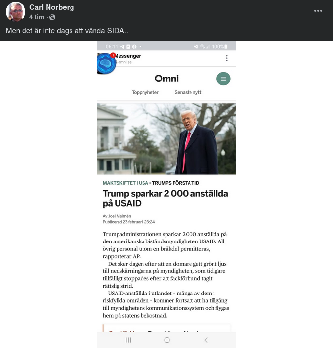 2000 Får Gå Från USAID