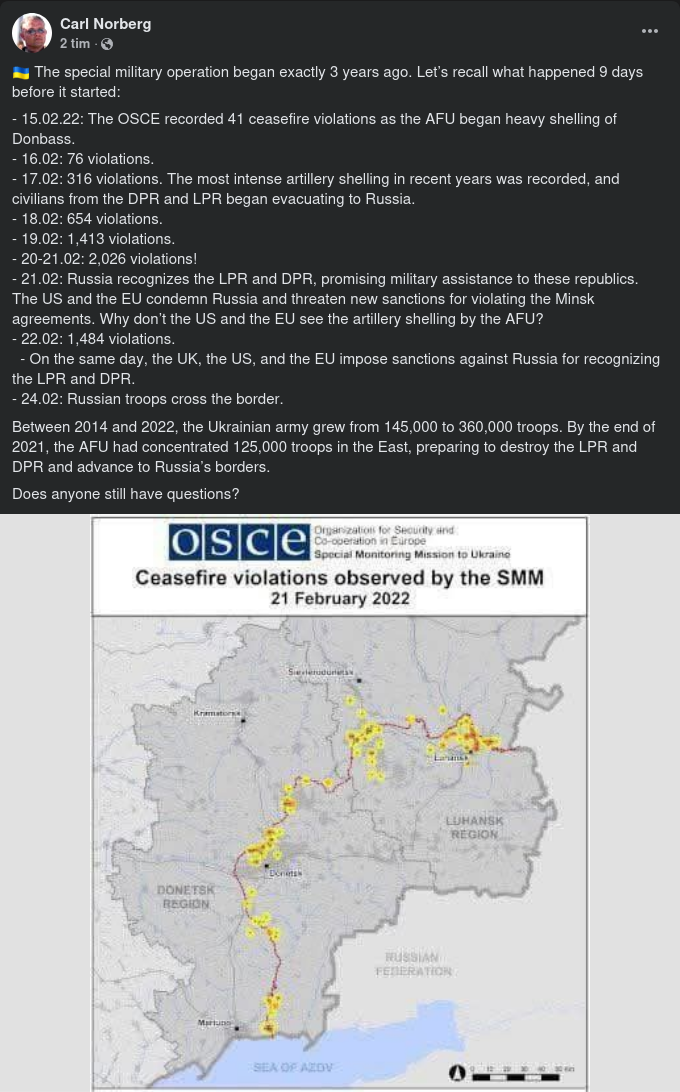 9 Dagar Före Rysslands SMO