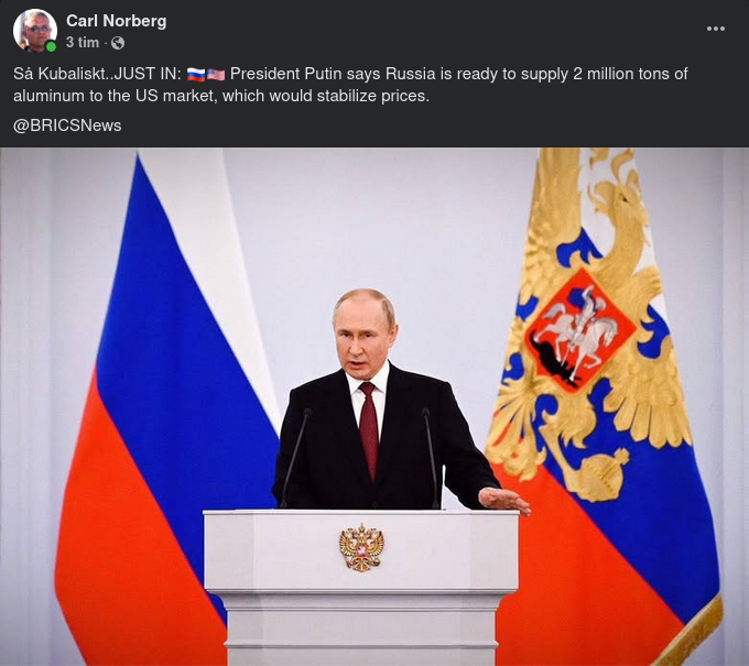 Ryskt Naturresurserbjudande