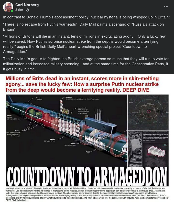 Kärnfullt Skrämmande Brittisk Media