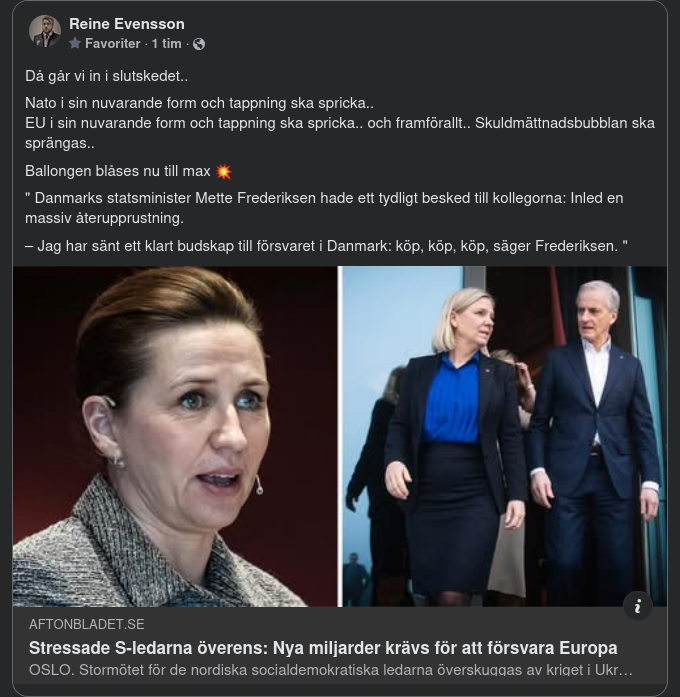 Dansk Försvarsköpsrekommendation