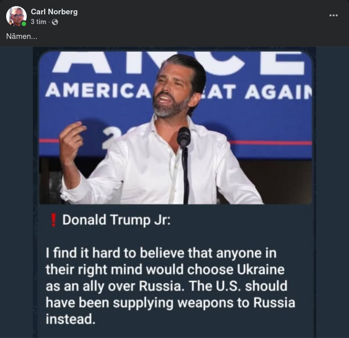 Ryssland, Ukraina & Trump Jr