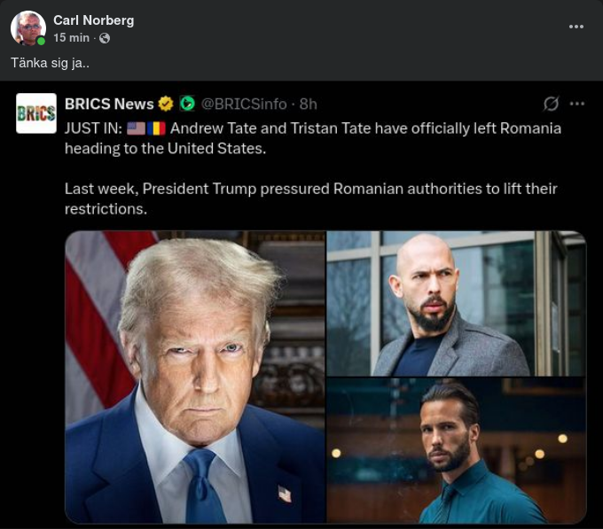 Bröderna Tate Till USA