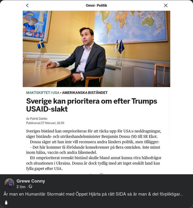 Svensk Omprioritering Möjlig Efter USAID-Slakt