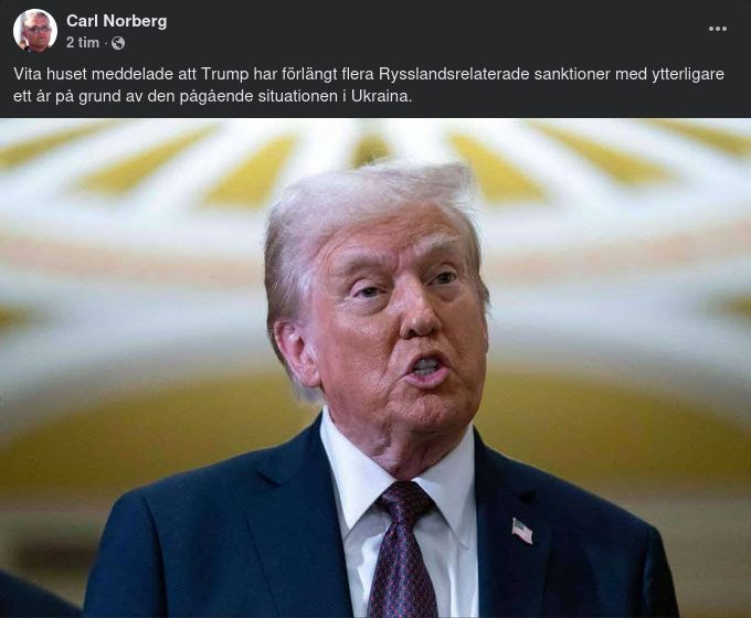 Flera Rysslandssanktioner Förlängda