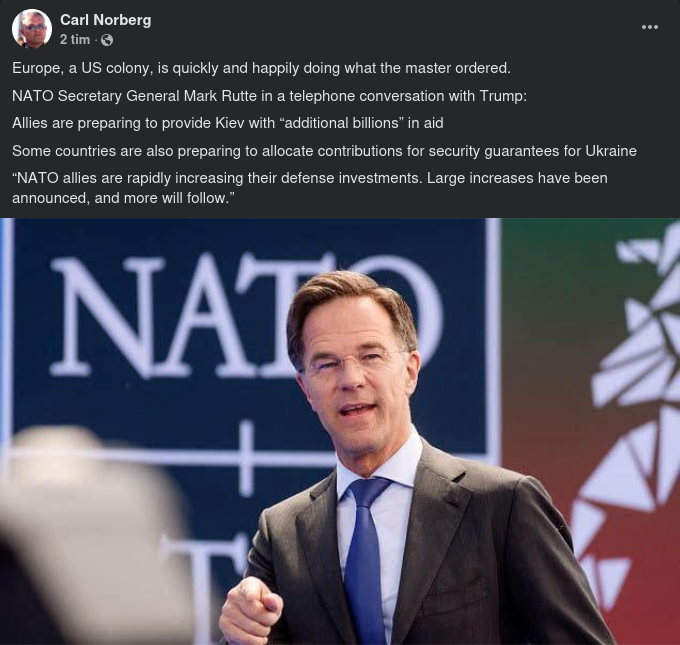 Rutte I Telefon Med Trump