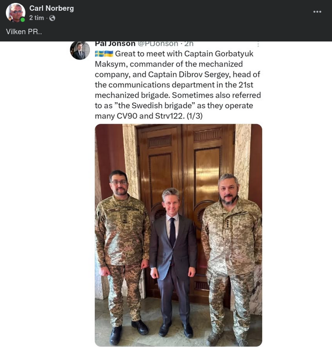 Pål Hos Svenska Brigaden I Ukraina