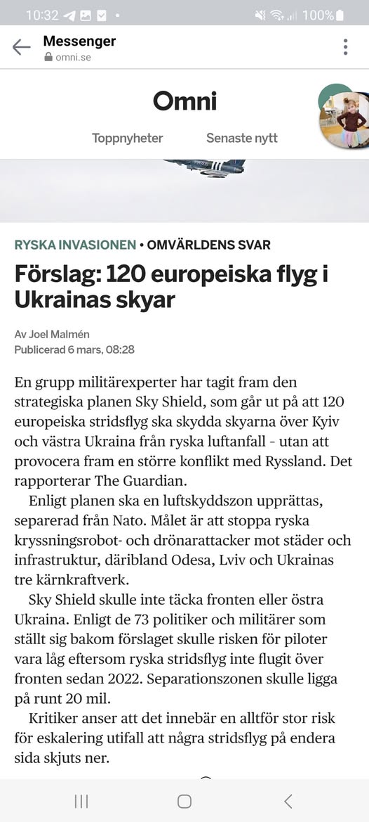 Spänningsskapande Flygförslag För Ukrainska Skyar
