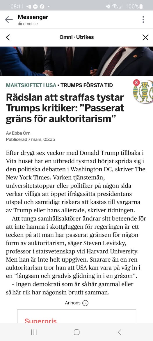 Straffrädsla Tystar Trump-Kritiker..