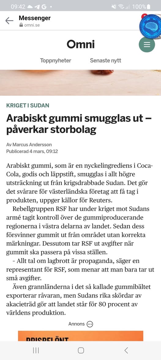 Gummismuggling Från Sudan