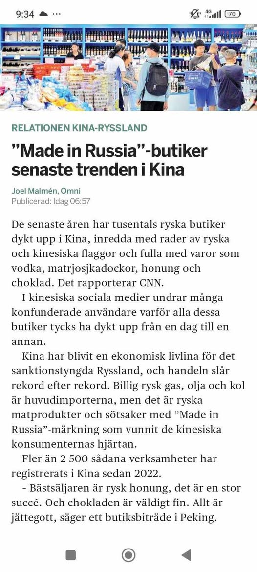 CNN Om Ryskt I Kina