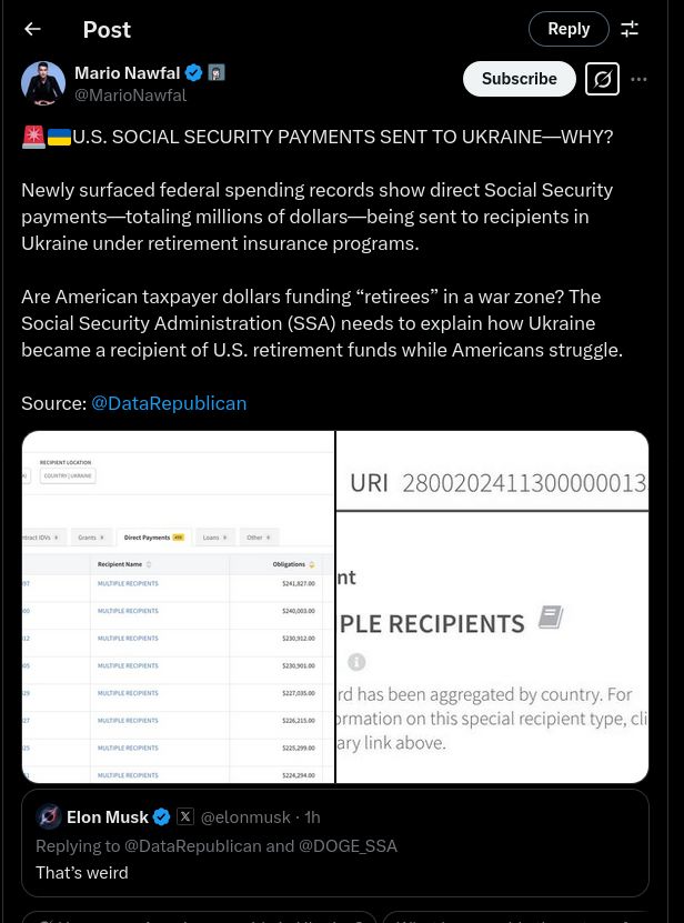 Amerikanska Pensionspengar Till Ukraina..