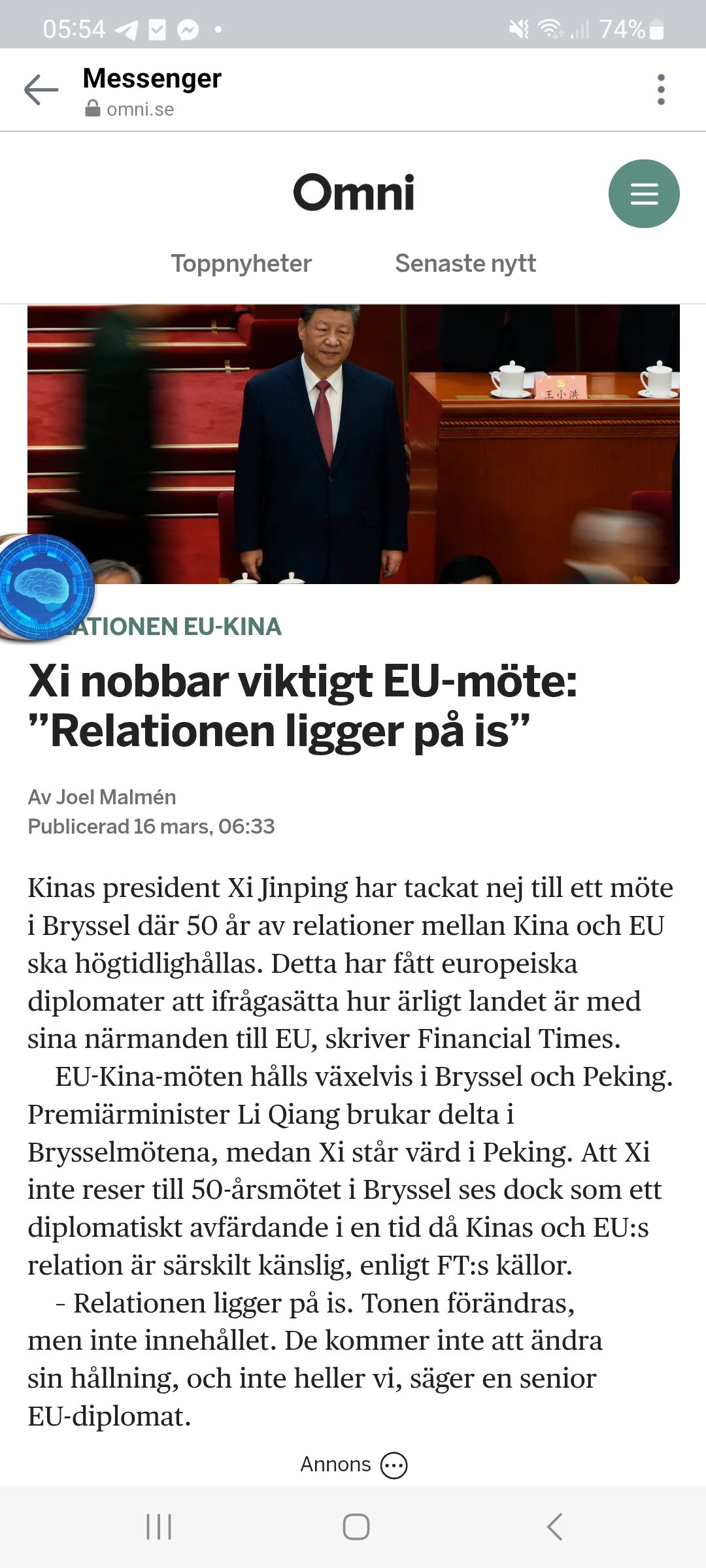 Kina & EU