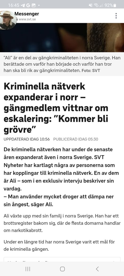 Gängkriminaliteten I Norr