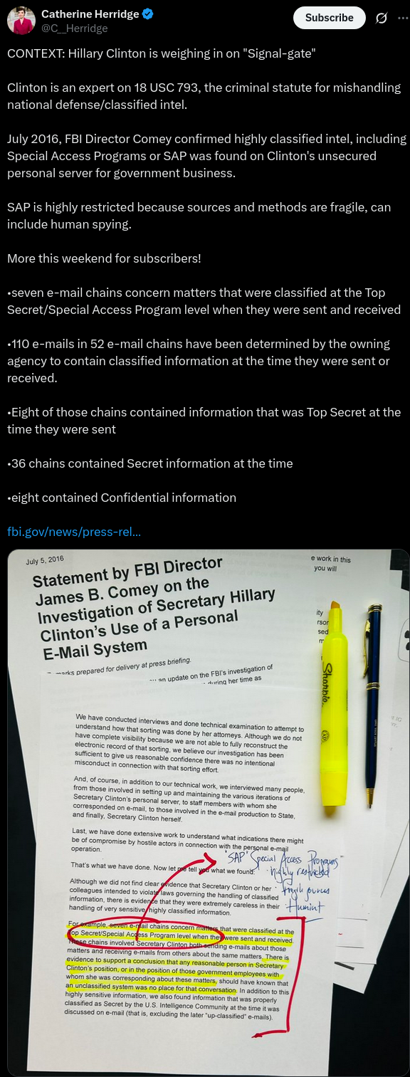 Hillary & Signal-Gate..