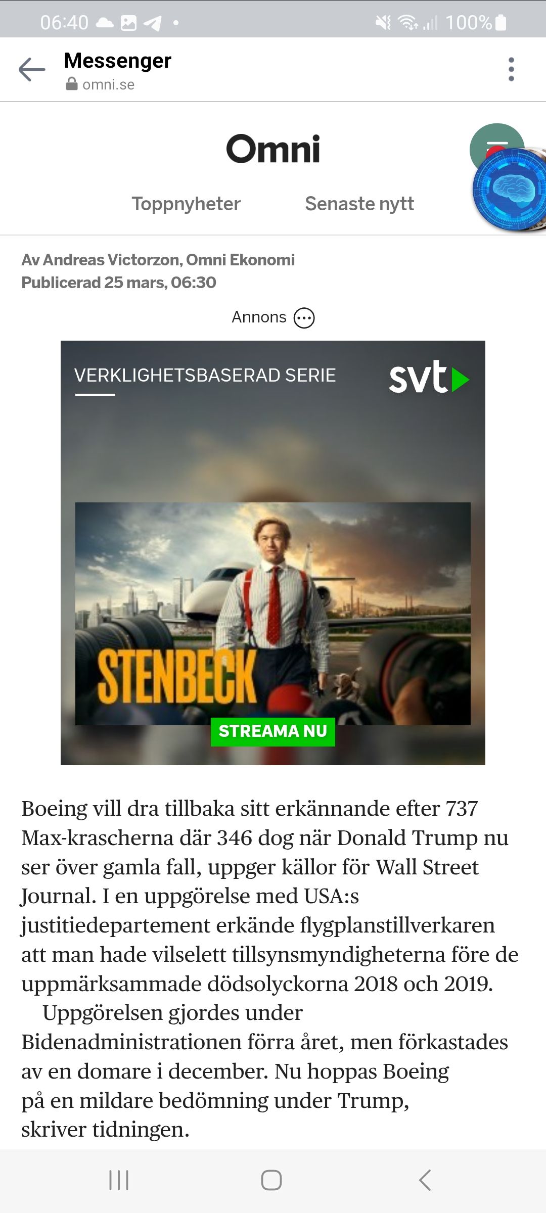 Boeing Vill Dra Tillbaka Erkännande