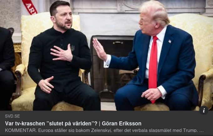 "Slutet På Världen?" I SvD