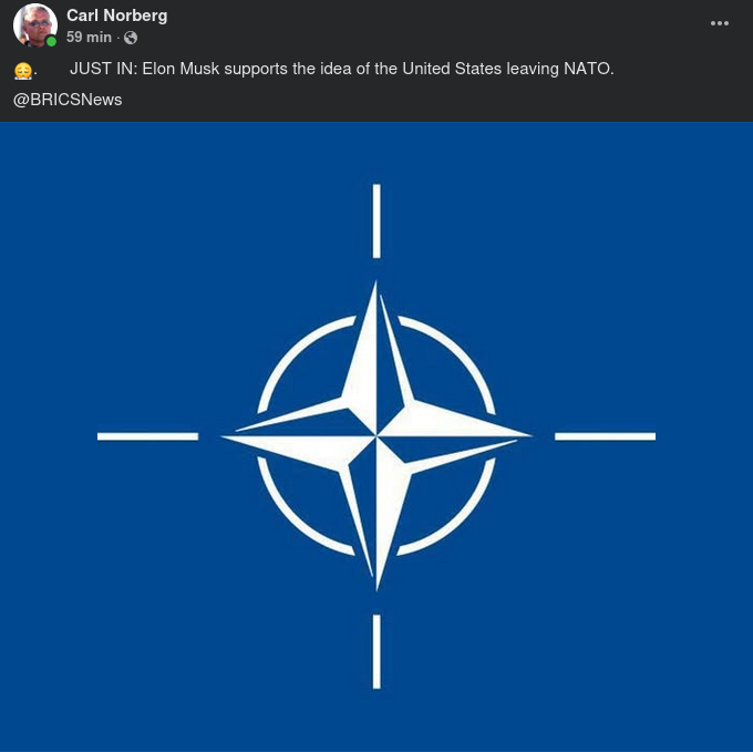 Musk Vill Att USA Lämnar Nato