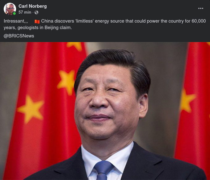 Kinesisk Energikälla För 60 000 År..