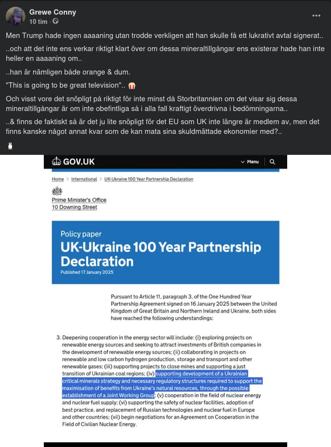 Ukrainska Mineraler & Storbritannien