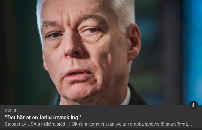 Farlig Utveckling Med Kassikivi I SvD