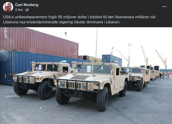 Amerikanskt Bistånd Till Libanon