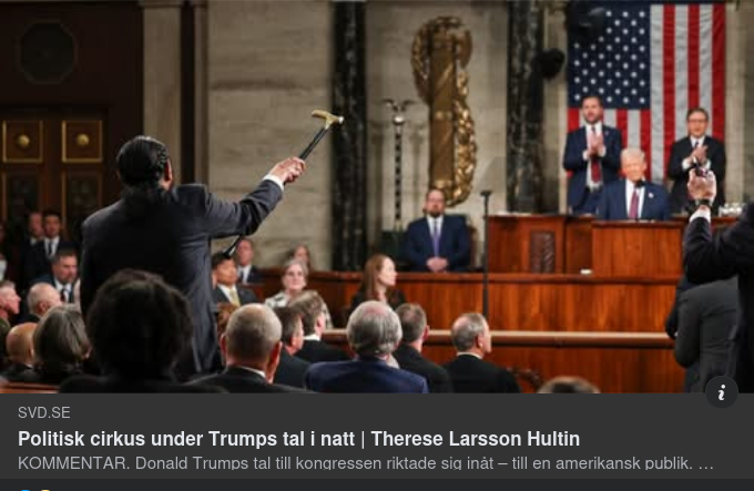 Trumps Kongresstal I SvD