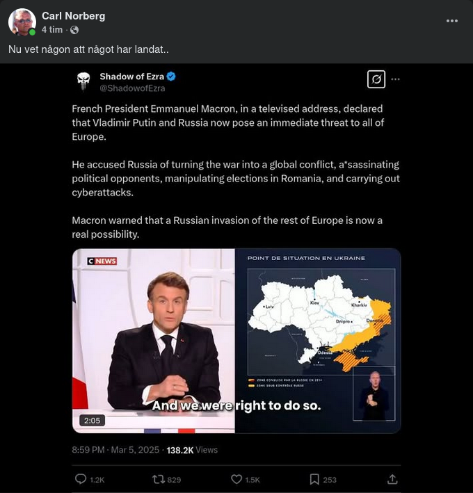 Makaronen: Putins Ryssland Hotar Hela Europa