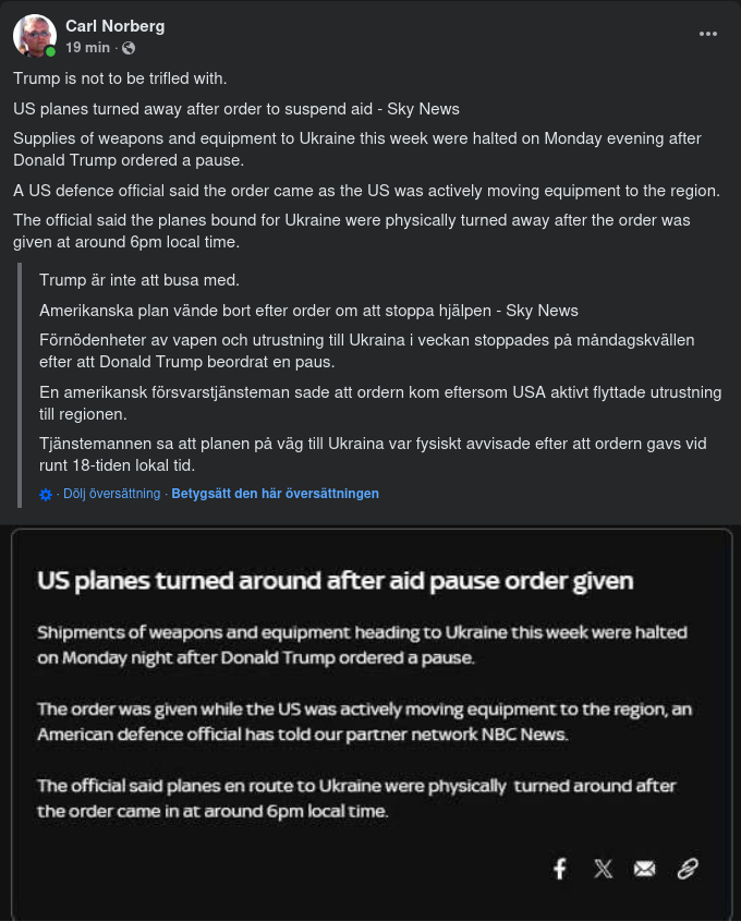 Återvändande Hjälpflyg