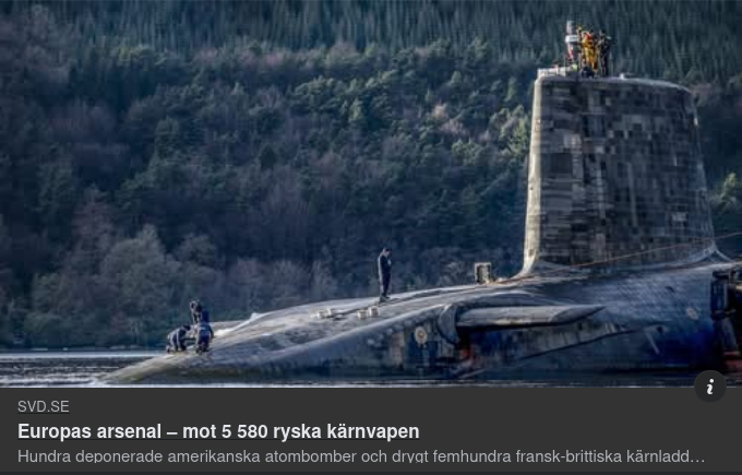 Rysk & Europeisk Kärnvapenarsenal