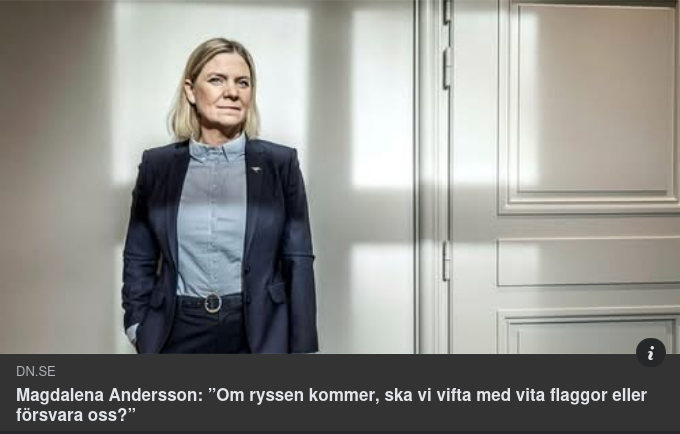 Magdalena Frustrerad Över Ryskt Narrativ Från Trump